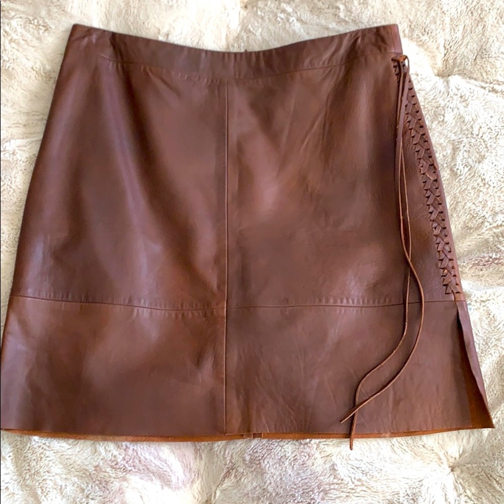 Leather skirt